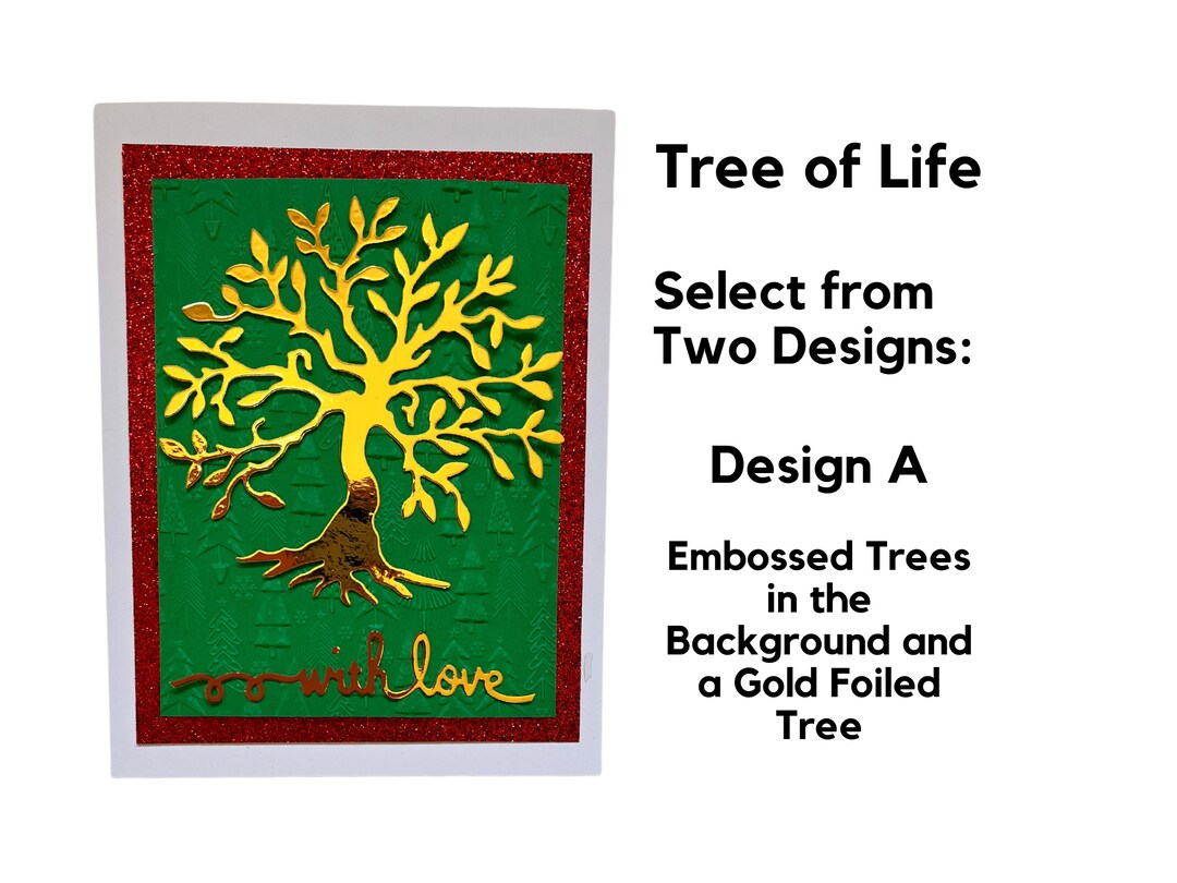 Tree of Life Card Two Designs to Choose From Sentiment is Etsy