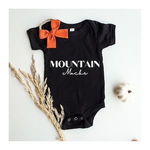 Fall Onesie Mockup | Bella Canvas Black Infant Bodysuit Mockup | Flat Lay Mockup | Boho Mockup | Bella Canvas 100B | White Onesie Mockup