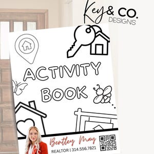 Kids Real Estate Activity Book: Coloring, Games, Realtor Marketing (Digital Download)