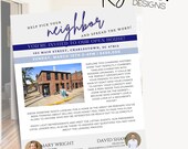 Help Pick Your Neighbor and Spread the Word | Customizable Real Estate Flyer | Instant Download | Real Estate Marketing | Open House | Edit
