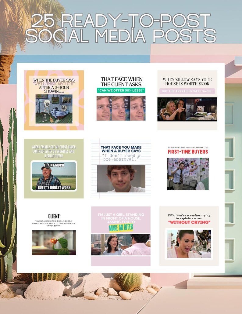 25 Funny Realtor Social Media Posts | Real Estate Meme Pack | Instagram ...