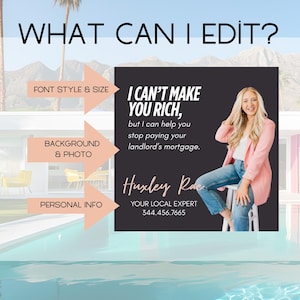 25 Funny Real Estate Social Media Templates | Realtor Marketing Canva ...