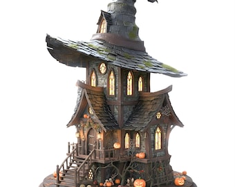 alloween Witch House STL – Pumpkin Cottage Digital File