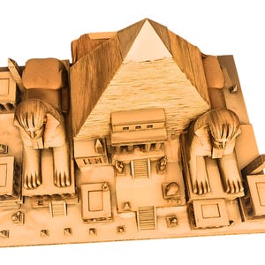 Egyptian Pyramid & Sphinx STL | Ancient Egypt Diorama Model | Highly ...