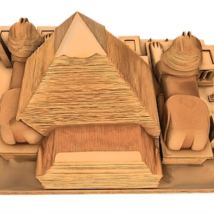 Egyptian Pyramid & Sphinx STL | Ancient Egypt Diorama Model | Highly ...