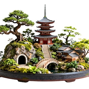Japanese Garden Diorama - Etsy