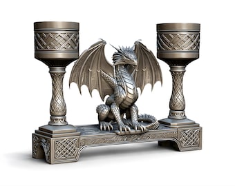 Dragon Tealight Candle Holder STL | Fantasy Home Decor (Digital Download)