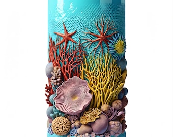 Coral Reef Vase STL | Ocean Decor 3D Print File | Nautical Home Accent | Digital Download
