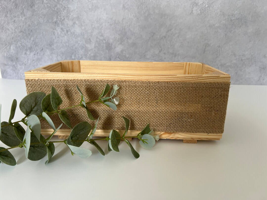 Empty Make Your Own Wooden Crate Hamper Gift Box Basket DIY Kit Wedding