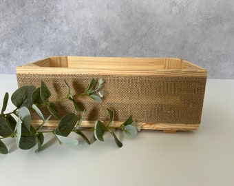 Vide, faites votre propre panier de caisse en bois, boîte-cadeau, panier, kit de bricolage - Mariage, pendaison de crémaillère, anniversaire, fête des mères, coffret cadeau, 30 x 15 x 11 cm