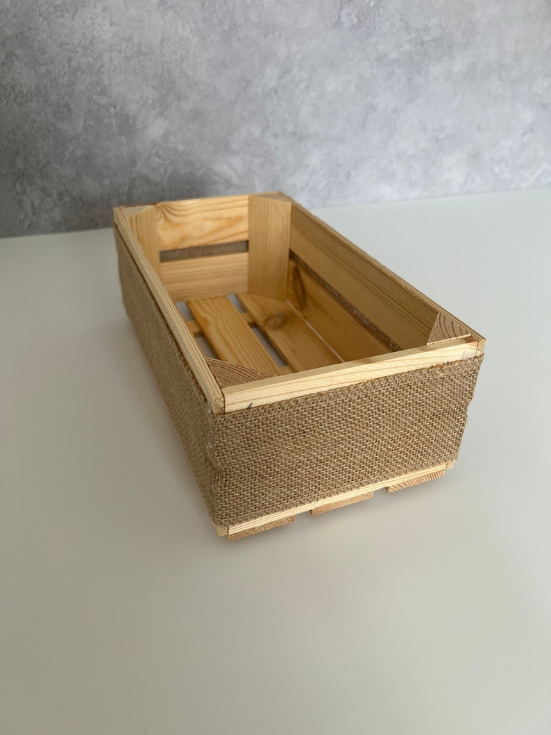 Empty Make Your Own Wooden Crate Hamper Gift Box Basket DIY Kit Wedding