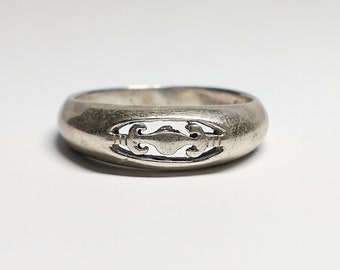 Anello impilabile vintage in argento sterling