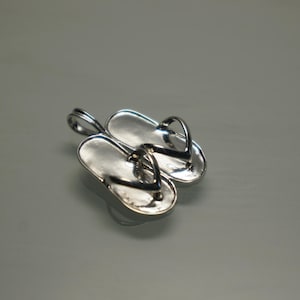 Sterling Silver Sandals Bracelet Charm