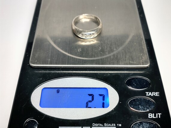 Vintage Sterling Silver Open Work Stackable Ring - image 6
