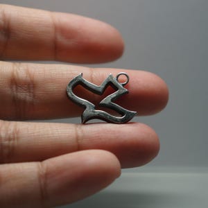 Vintage Sterling Silver Dove Necklace Pendant