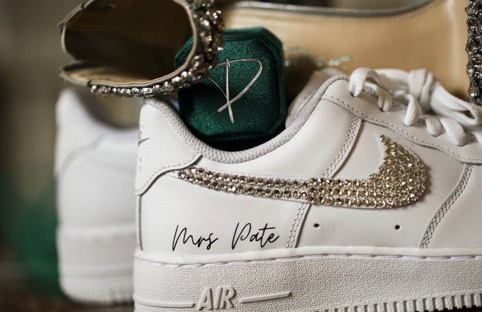 custom white nike air force 1