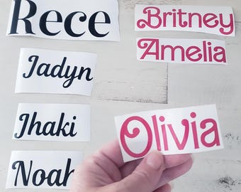 Vinyl Sticker, Name Sticker, Name Decal, Custom name Decal, Decals, Vinyl Decal, Custom Label Sticker, Personalize, Vinyl Name Decal, Gift