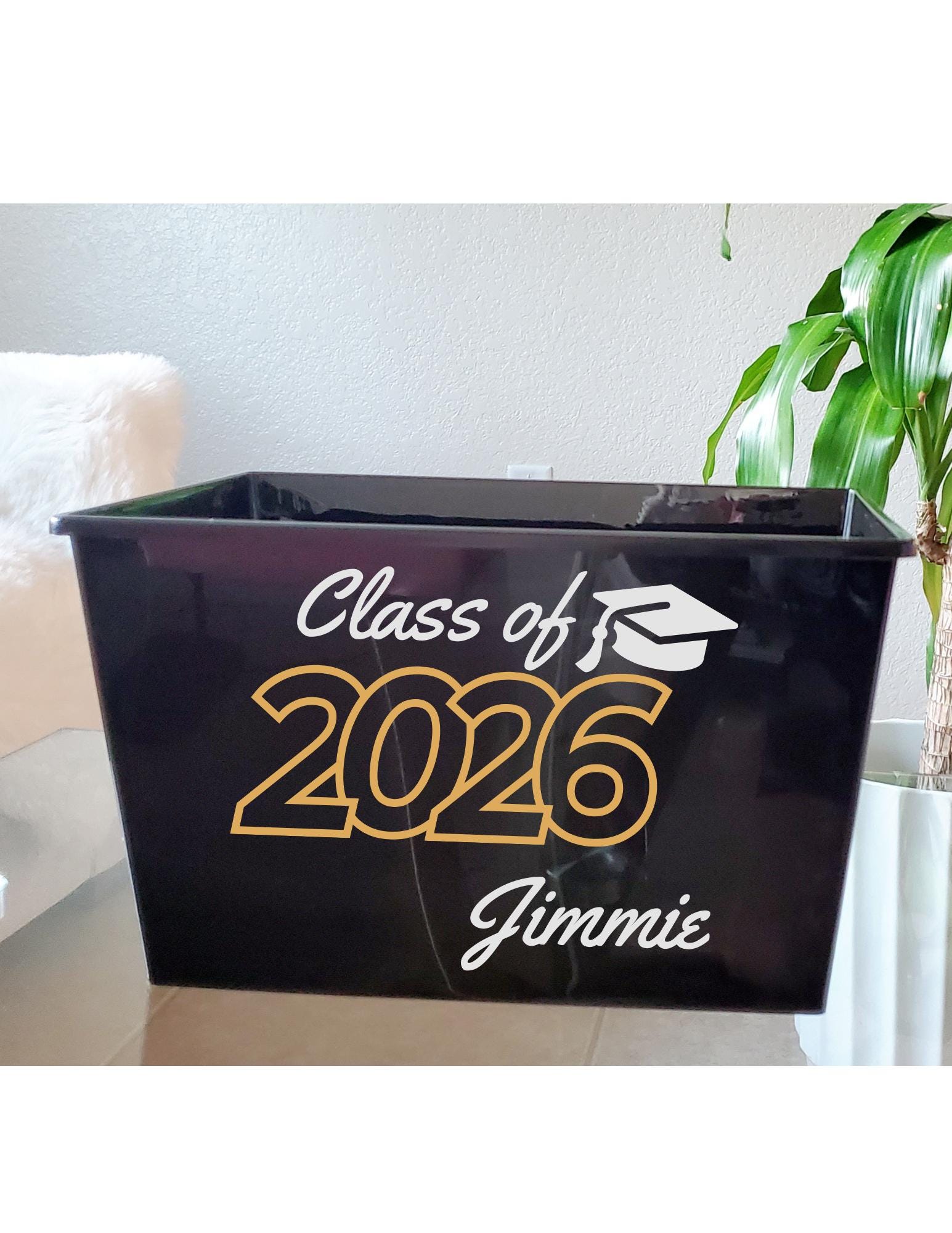 Personalized Graduation Name Bucket Class of 2026, Custom High School ...