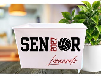 Personalized Volleyball Senior Night 2027 Team Gift Buckets, Custom Volleyball Senior Night 2026 Basket, Graduation Party, Senior Year 2027