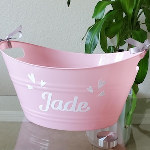 Personalized Birthday Gift Basket, Personalized Gift Bucket, Name Gift Basket for Kids, Happy Birthday Bucket, Gift Bucket for Kids, 21 Bday