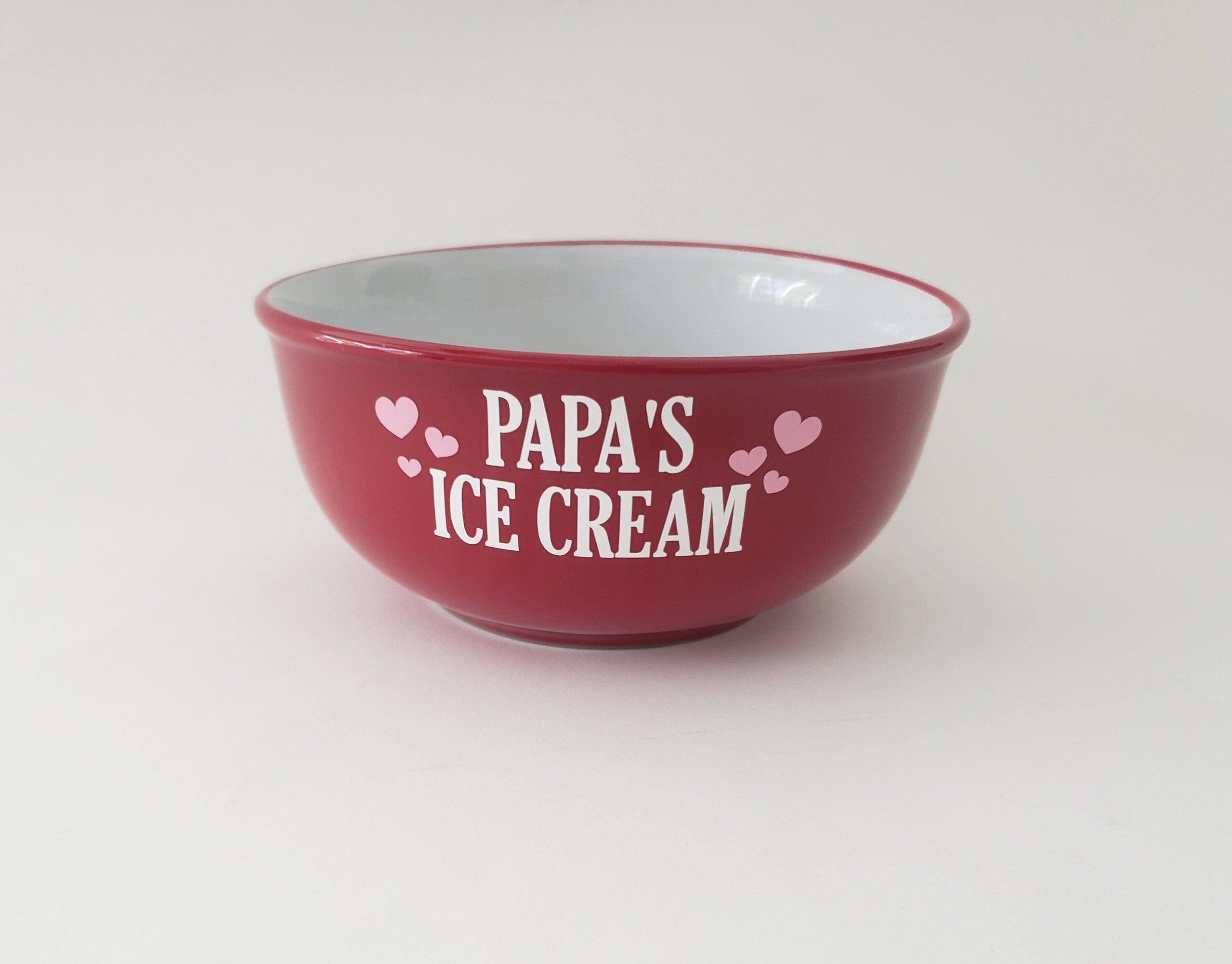 Dad's Ice Cream Bowl Grandpa's Ice Cream Bowl Ice Etsy