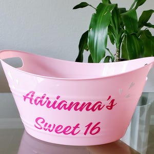 Personalized 16th birthday gift for girls, Custom 16 birthday gift for her, 16th birthday Bucket, 16th birthday Basket, 16th birthday gift