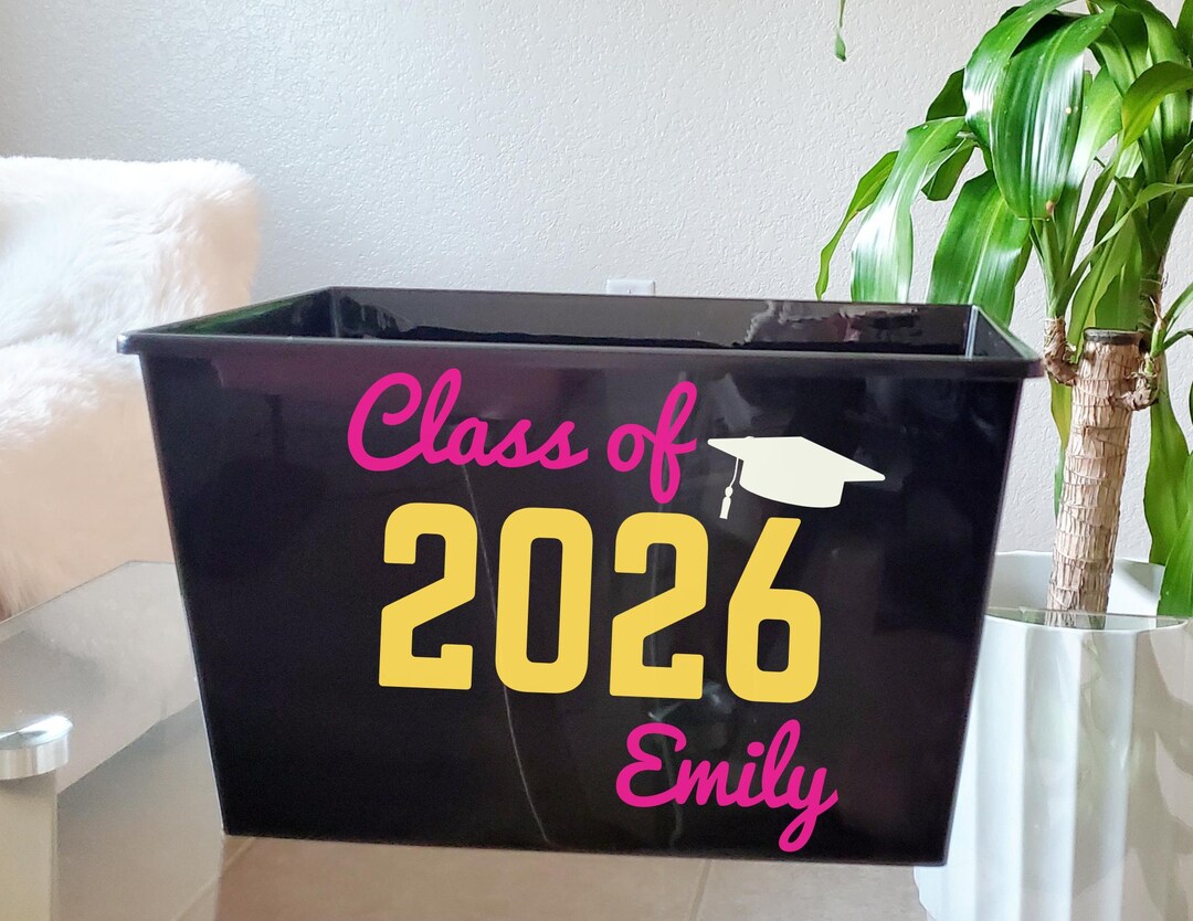 Personalized Graduation Class of 2026 Name Gift Bucket, High School ...