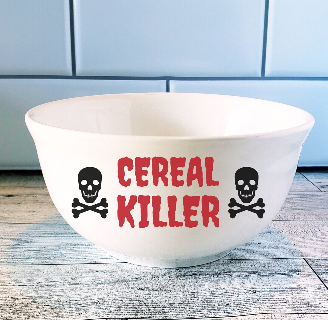Cereal Killer Halloween Bowl Halloween Party Gift Trick or Etsy