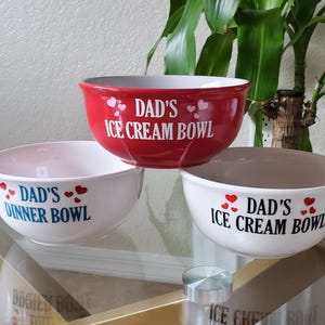 Personalized Ice Cream Bowl, Custom Ice Cream Bowl, Ice Cream Bowl, Ice Cream, Breakfast Bowl, Name Cereal Bowl, Cereal Bowl, Kids Bowl