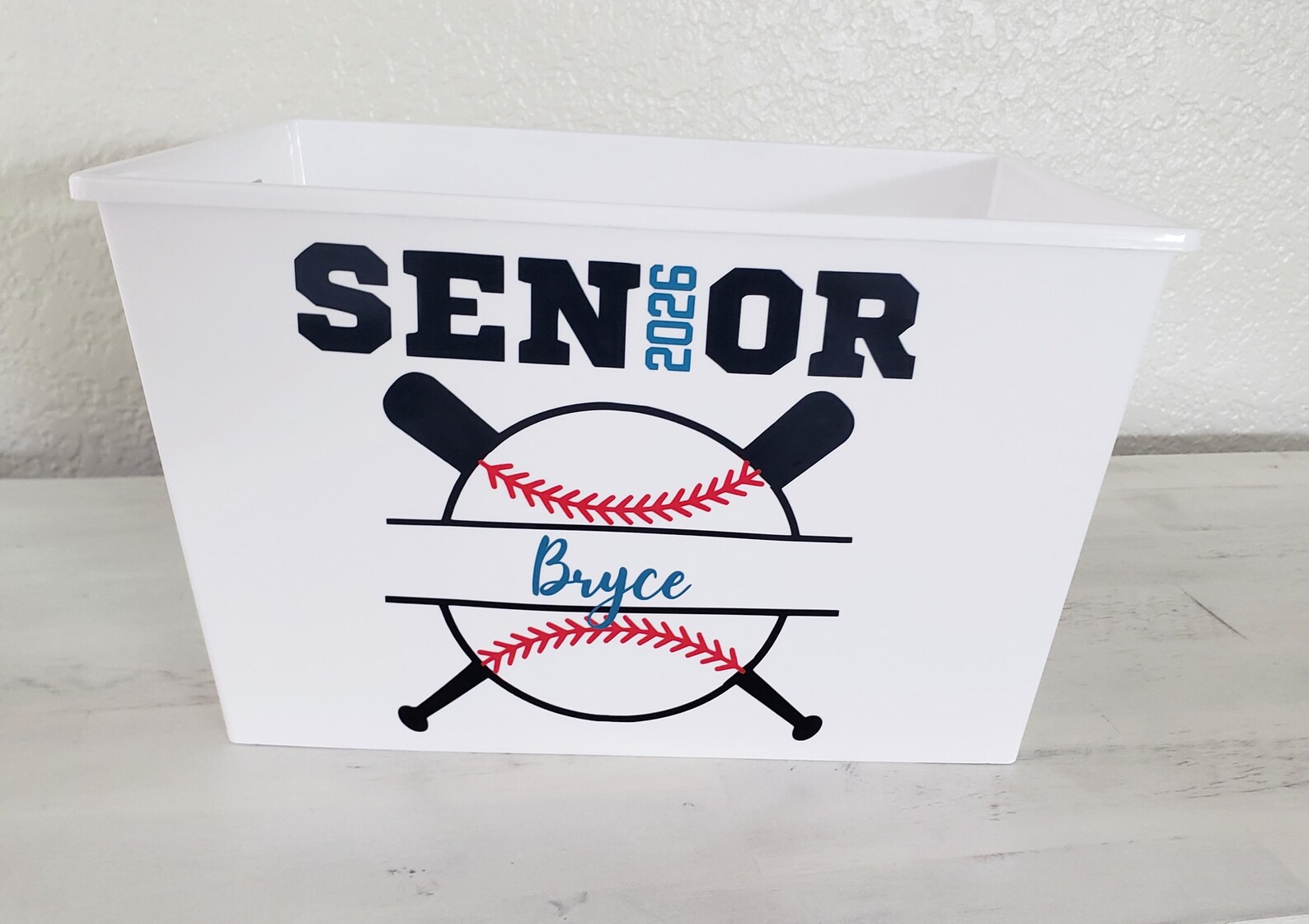 Personalized Senior Night 2026 Name Baseball Bucket Gift, High School ...