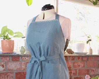 Linen Apron Jumper Women's Extra Large