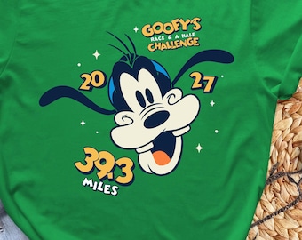 Disney Marathon 2027 Shirt: Goofy 39.3 Miles Race  - Family Run Tee