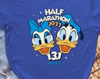 Disney Marathon 2027 Shirt: Donald and Daisy Duck Half Marathon  - Family Run Tee