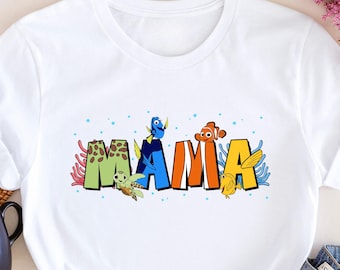 Disney Mom Shirt: Finding Nemo Mama design- Cute Family Tee