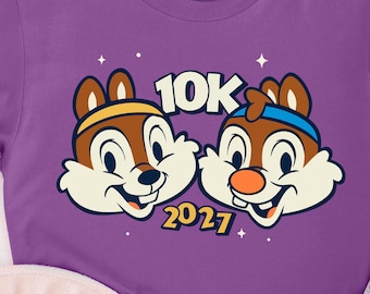 Disney Marathon 2027 Shirt: Chip N Dale 10K Marathon - Family Run Tee