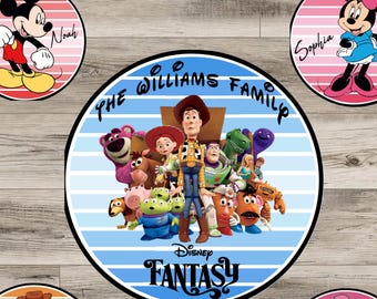 Disney Cruise Door Magnet, Personalized (Custom Cabin Sign)