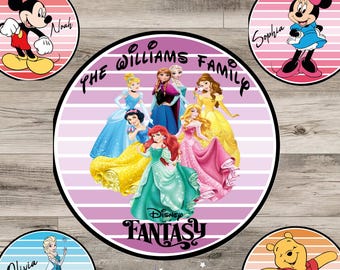 Disney Cruise Door Magnet, Personalized (Custom Cabin Sign)