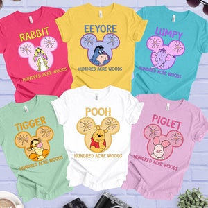 Winnie the Pooh Varsity Shirt, Tigger, Piglet, Eeeyore, Roo, Lumpy, Rabbit, Disneyland Trip Shirt, Disney Family Trip Shirts, Pooh Fan Gift
