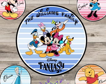 Disney Cruise Door Magnet, Personalized (Custom Cabin Sign)