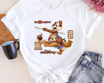 Disney Marathon 2027 Shirt: 10K Marathon - Chip and Dale - Family Run Tee