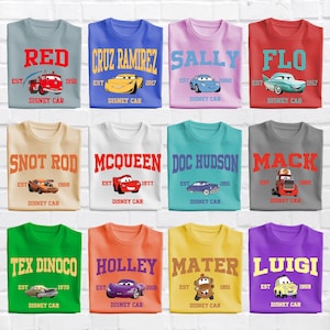 Disney Cars Movie Shirt, Lightning Mcqueen Shirt, Disneyworld Shirt, Cars Matching Shirt, Disney Trip Shirt, Cars Fun gift, Birthday Shirt