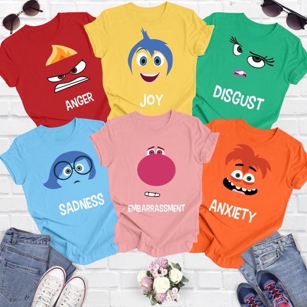 Inside Out Characters Shirts, Inside Out 2 Shirt, Inside Out Group Matching, Disneyland Trip Shirt, Inside Out Family Party Shirt