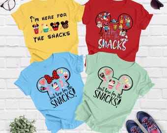 Disney Family Shirt: Here for the Snacks - Food Fest Design