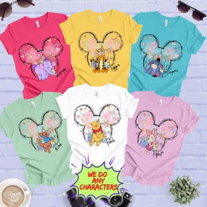 Winnie the Pooh Friends Shirt, Disneyland Varsity Tee, Family Matching Shirt