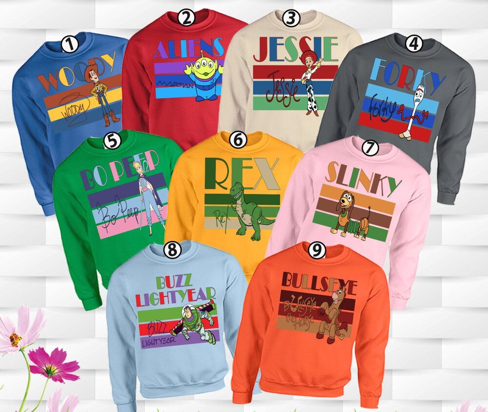 Disney Toy Story Sweatshirt & Hoodies, Disney Family Trip Hoodie, Forky Sweatshirt, Aliens Hoodie, Toy Story Fun Gift Trendy Fashion