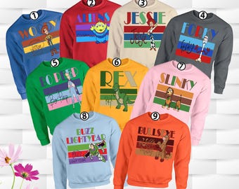 Handmade Disney Toy Story Sweatshirt, Family Trip Matching Hoodie
