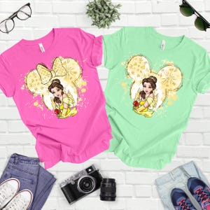 Disney Princess Belle Shirt, Disney Vacation Shirt, Disney Girl Shirt, Disney Matching Shirt, Princess Fun Gift, Princess Birthday Tee