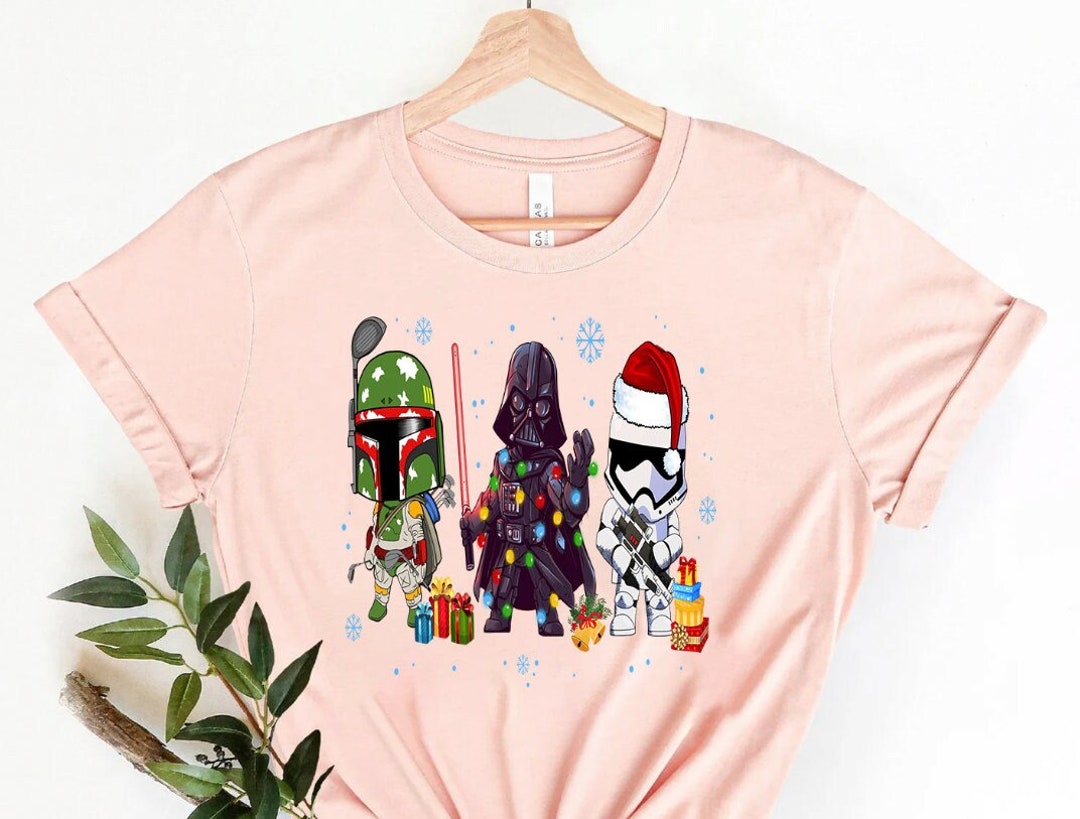 Star Wars Christmas Shirt Star Wars Fun Gift Yoda Shirt Etsy