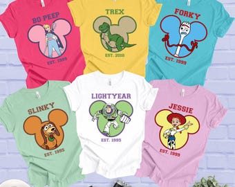 Toy Story Characters Shirt, Disneyland Trip T-Shirt