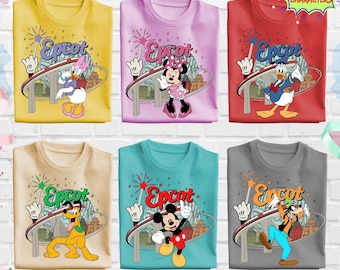 Disney Epcot Shirt, Mickey and Friends Family Trip Tee